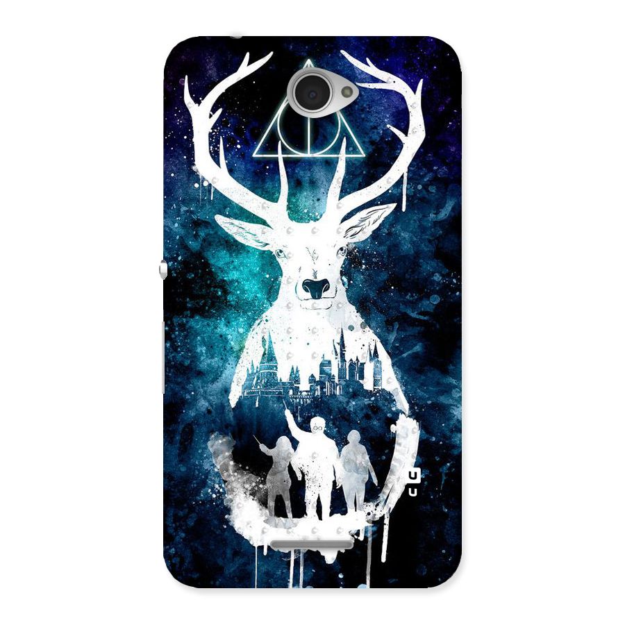 White Deer Back Case for Sony Xperia E4