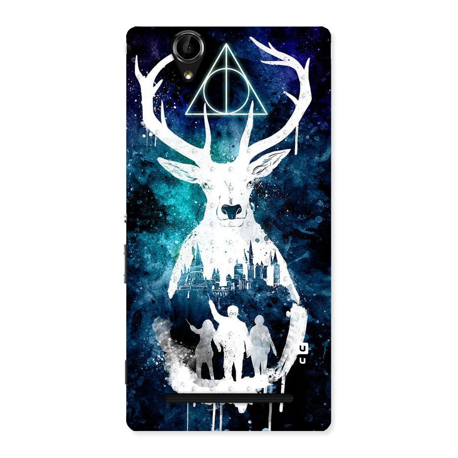 White Deer Back Case for Sony Xperia T2