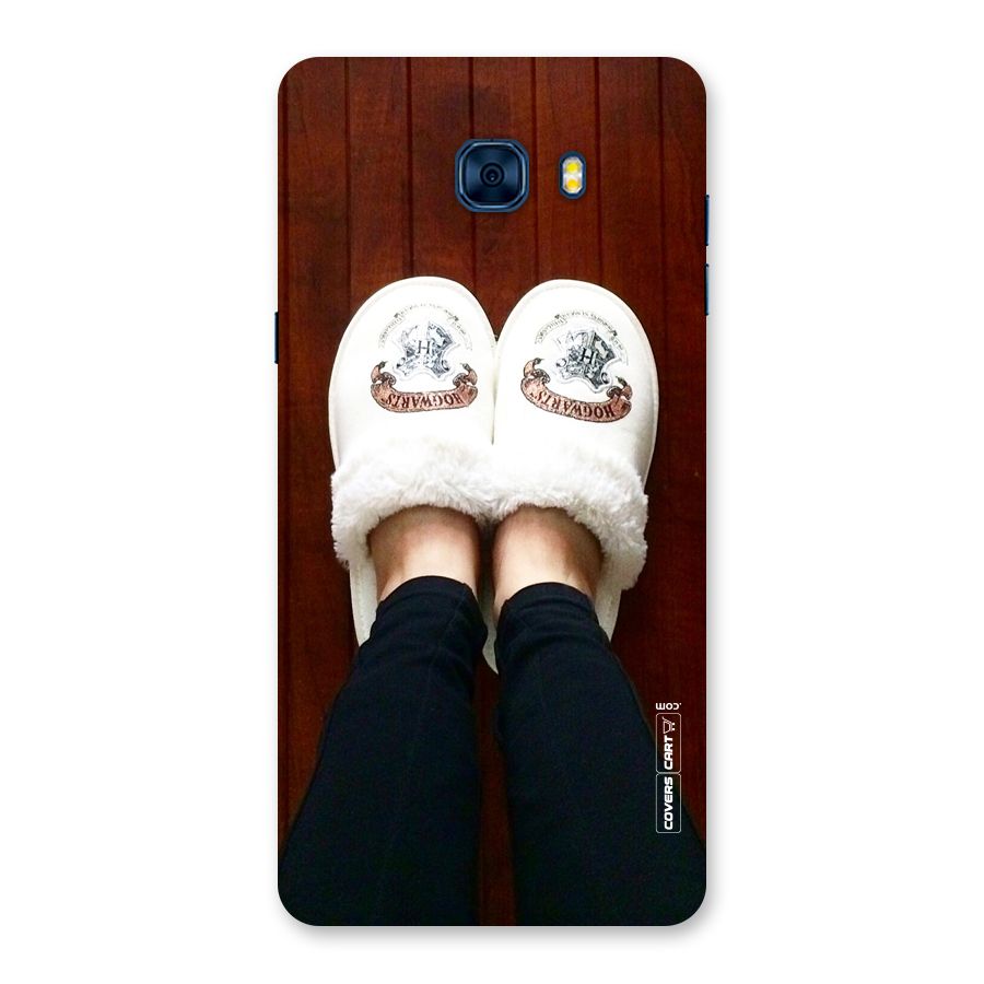 White Feets Back Case for Galaxy C7 Pro