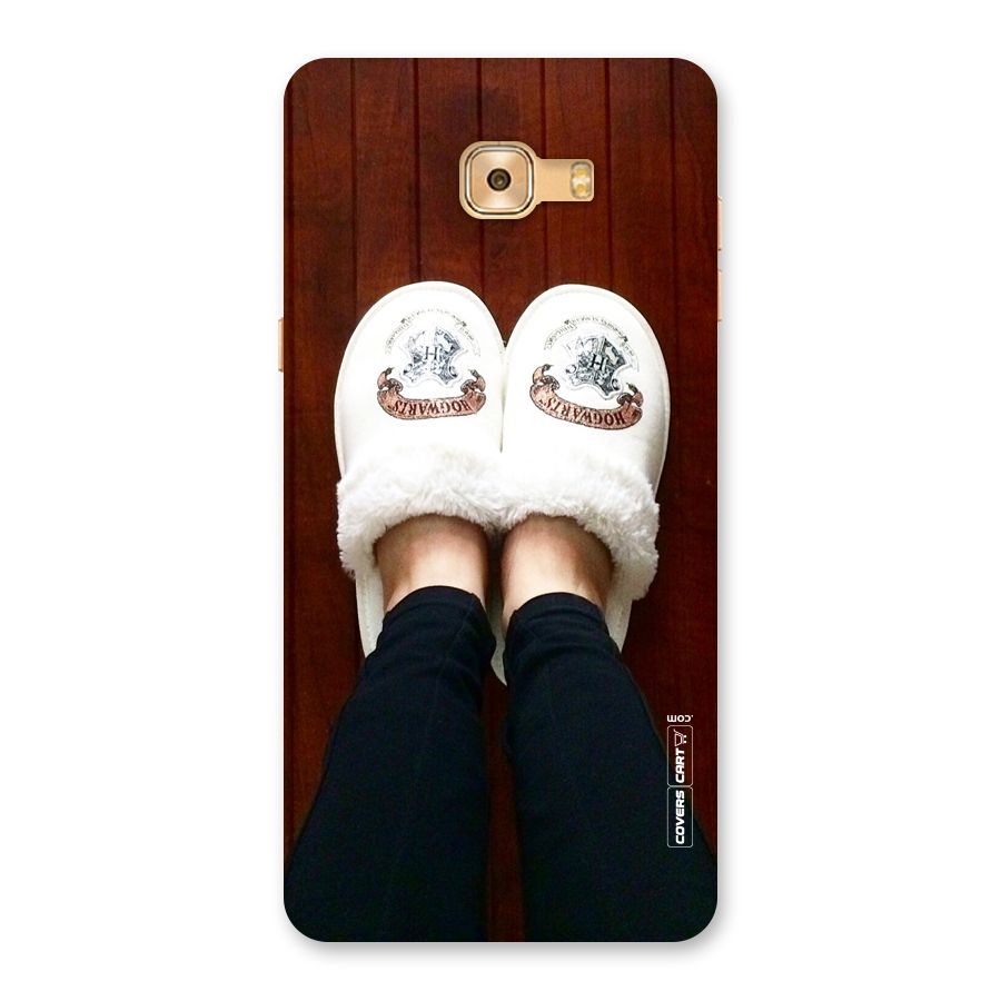White Feets Back Case for Galaxy C9 Pro