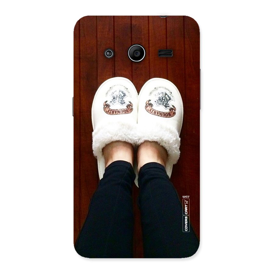 White Feets Back Case for Galaxy Core 2