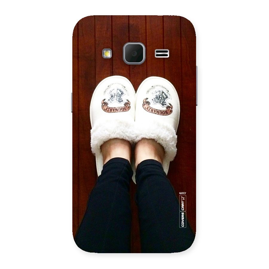 White Feets Back Case for Galaxy Core Prime