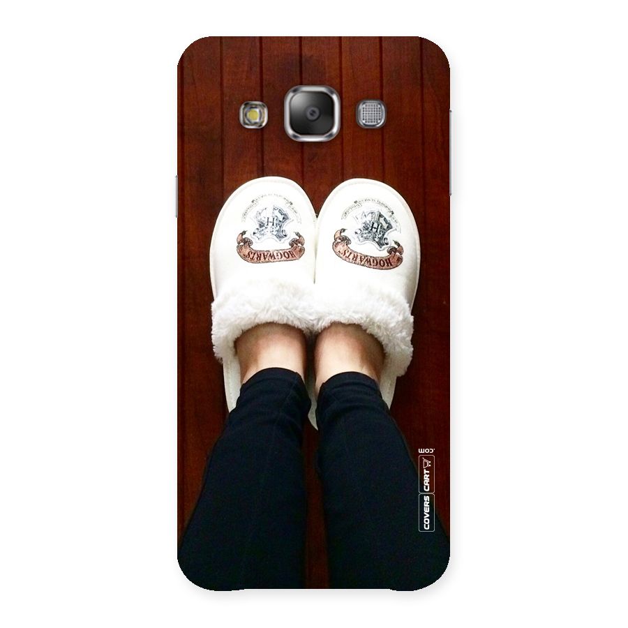 White Feets Back Case for Galaxy E7