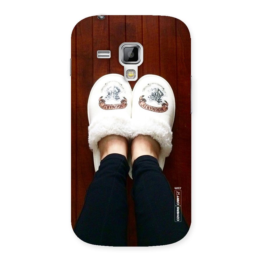White Feets Back Case for Galaxy S Duos