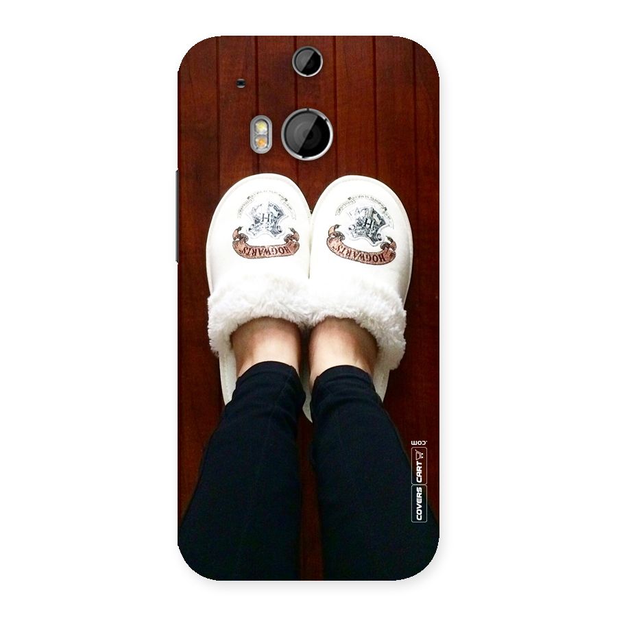 White Feets Back Case for HTC One M8