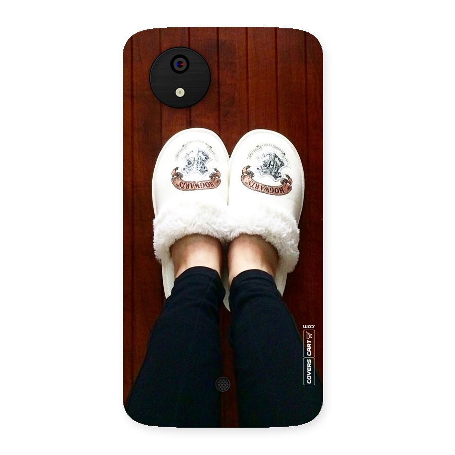 White Feets Back Case for Micromax Canvas A1