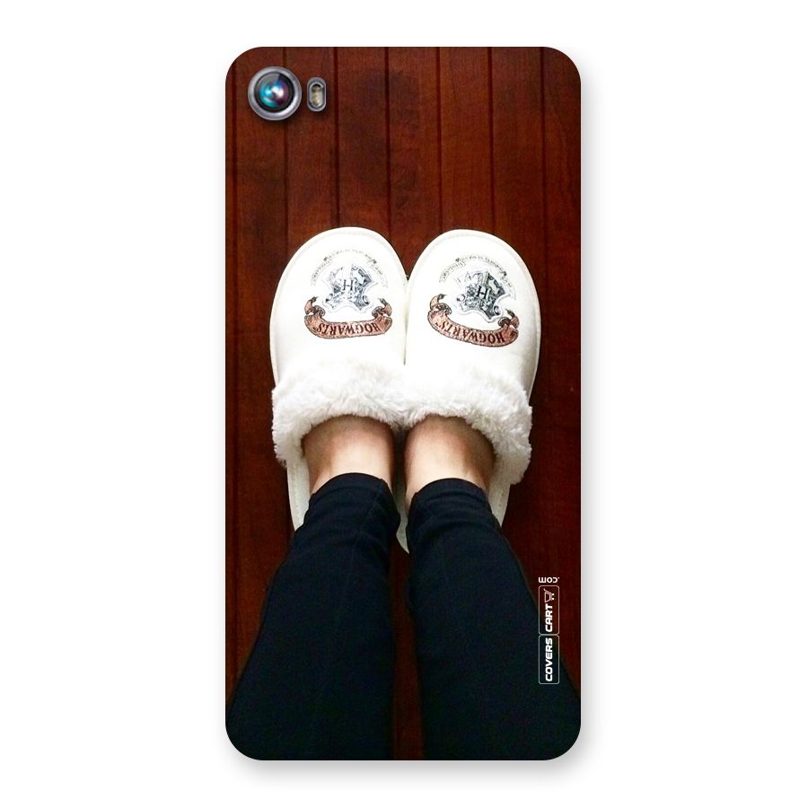 White Feets Back Case for Micromax Canvas Fire 4 A107