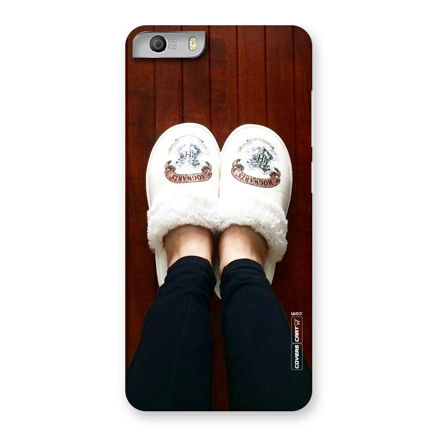 White Feets Back Case for Micromax Canvas Knight 2