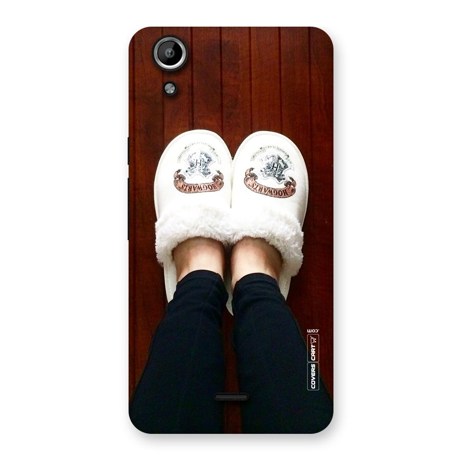 White Feets Back Case for Micromax Canvas Selfie Lens Q345