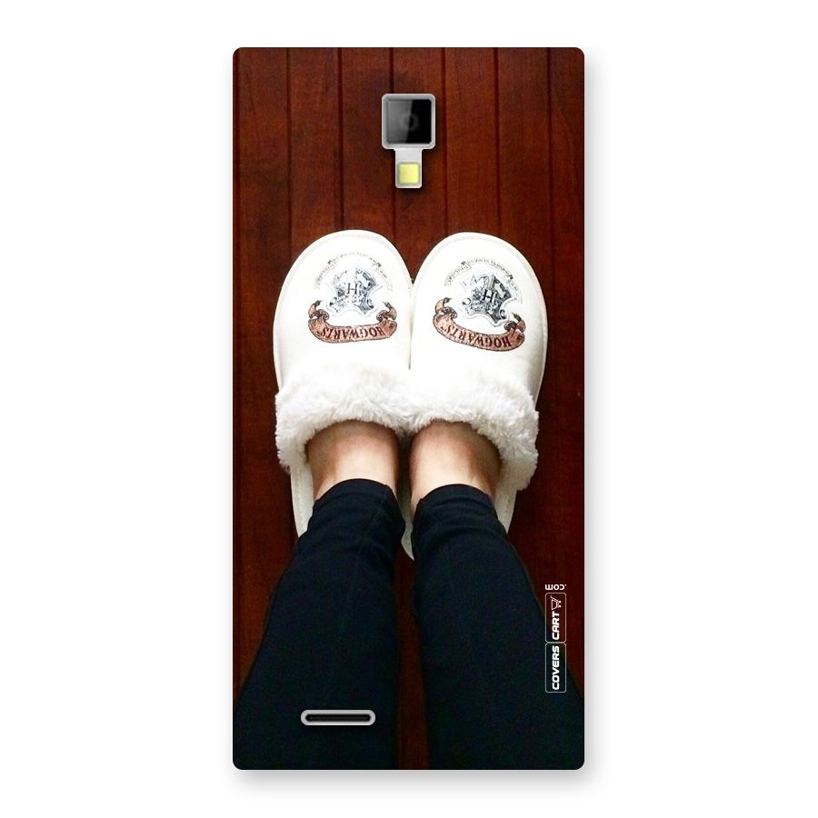White Feets Back Case for Micromax Canvas Xpress A99
