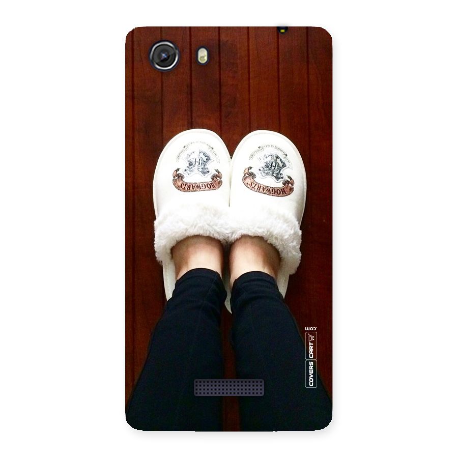 White Feets Back Case for Micromax Unite 3