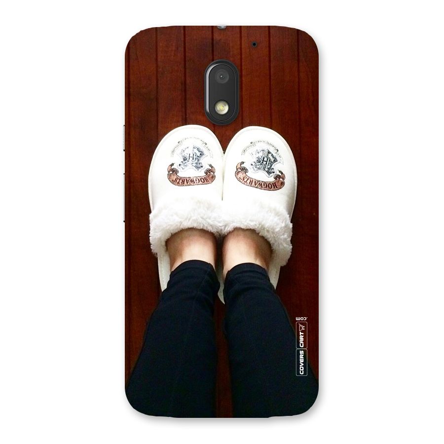 White Feets Back Case for Moto E3 Power
