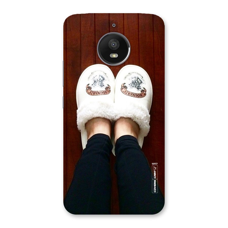White Feets Back Case for Moto E4 Plus