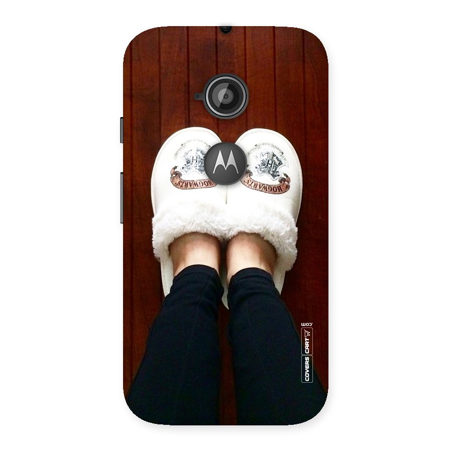 White Feets Back Case for Moto E 2nd Gen