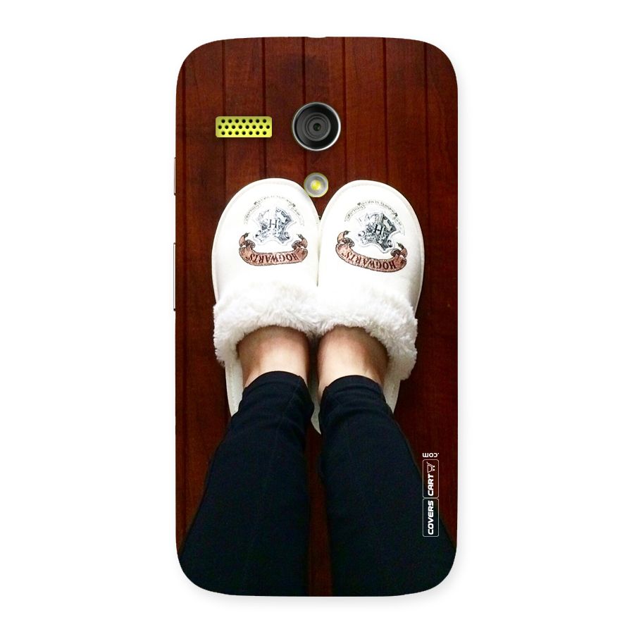 White Feets Back Case for Moto G