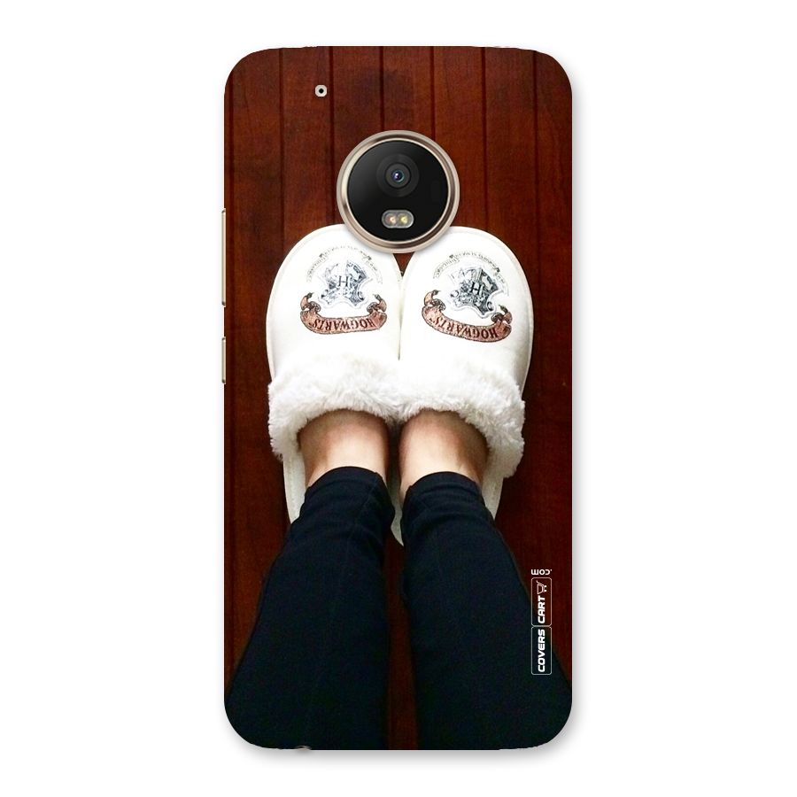 White Feets Back Case for Moto G5 Plus