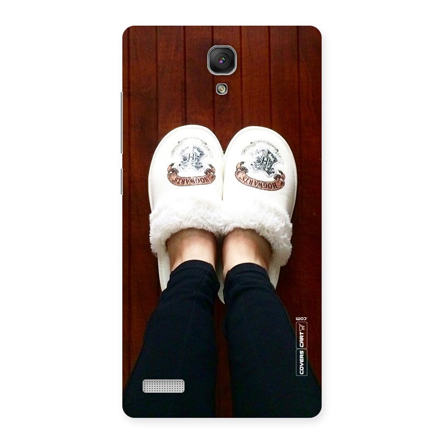 White Feets Back Case for Redmi Note Prime