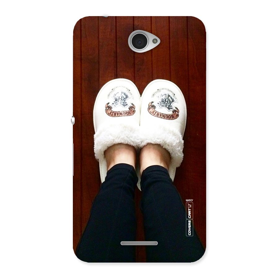 White Feets Back Case for Sony Xperia E4