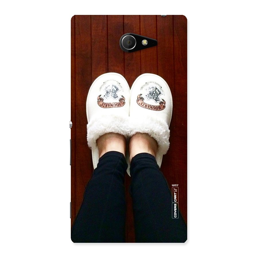 White Feets Back Case for Sony Xperia M2