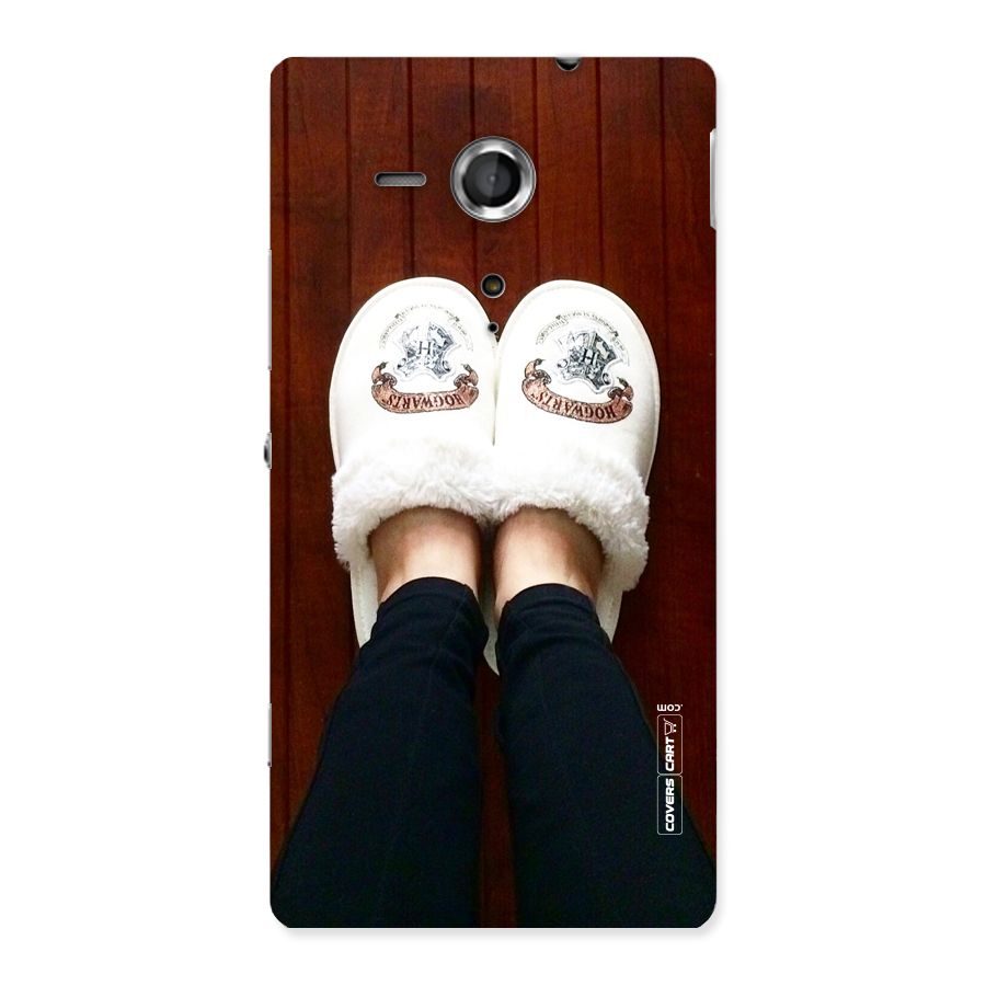 White Feets Back Case for Sony Xperia SP