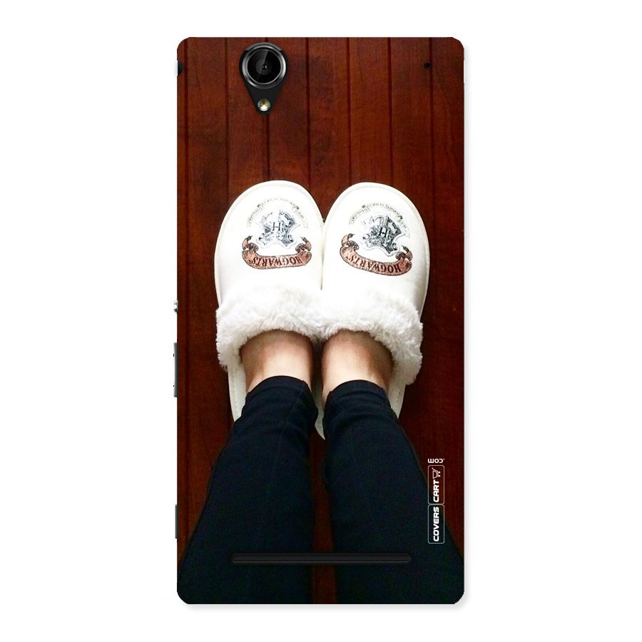 White Feets Back Case for Sony Xperia T2