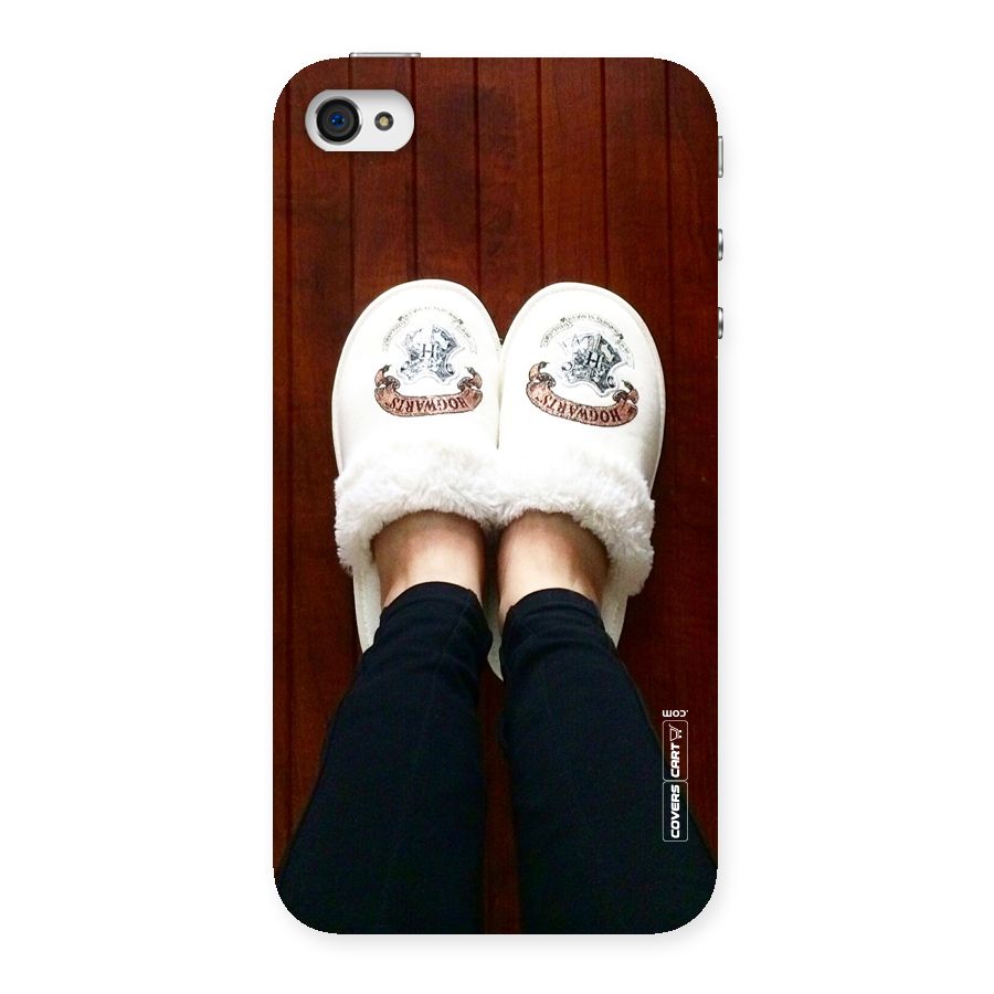 White Feets Back Case for iPhone 4 4s
