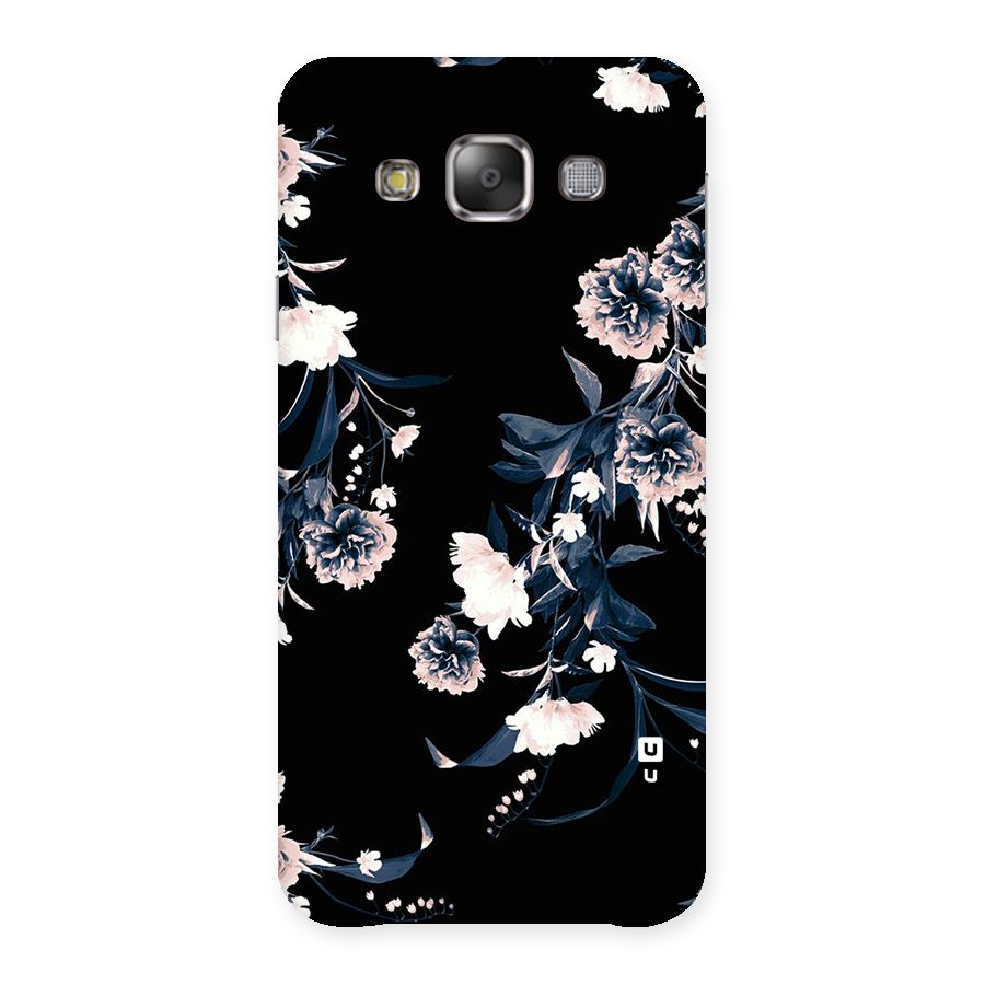 White Flora Back Case for Galaxy E7
