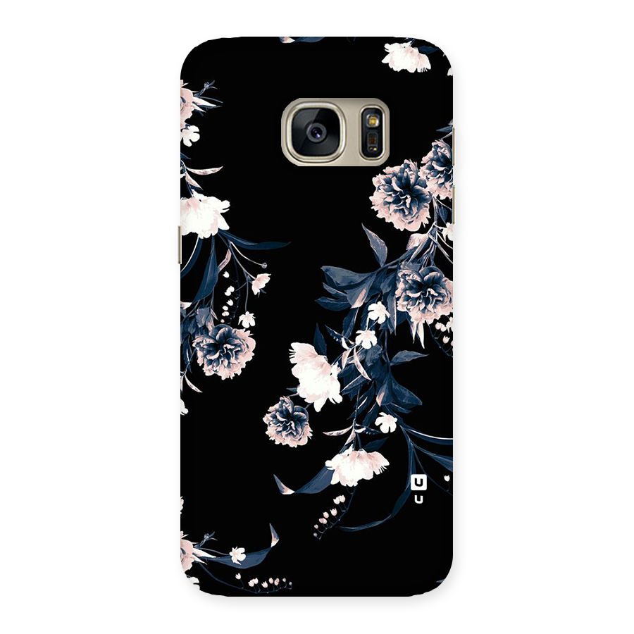 White Flora Back Case for Galaxy S7