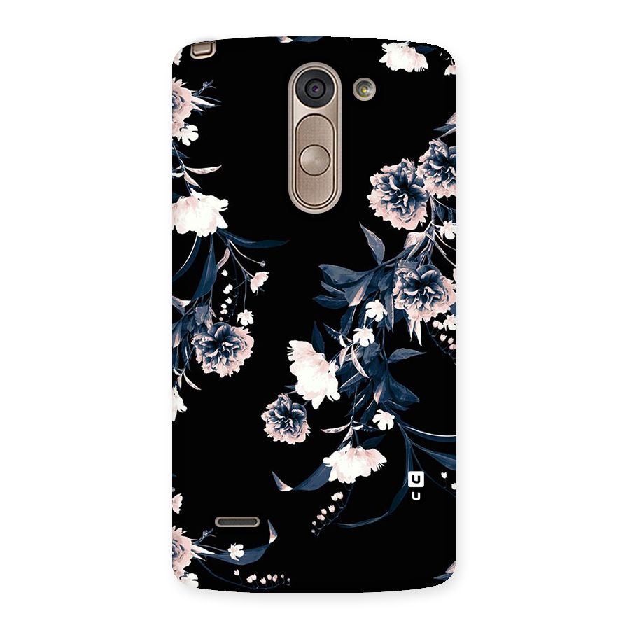 White Flora Back Case for LG G3 Stylus