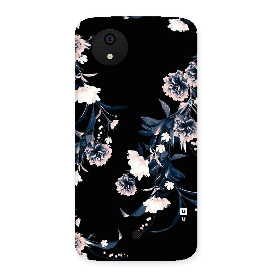 White Flora Back Case for Micromax Canvas A1