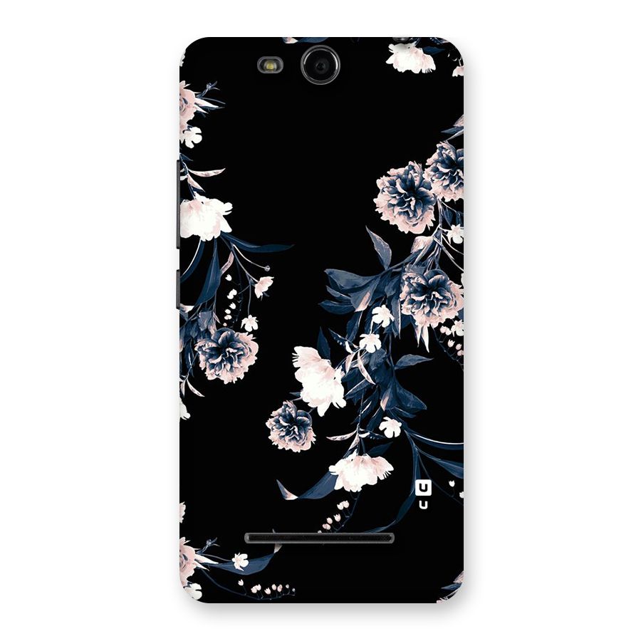 White Flora Back Case for Micromax Canvas Juice 3 Q392