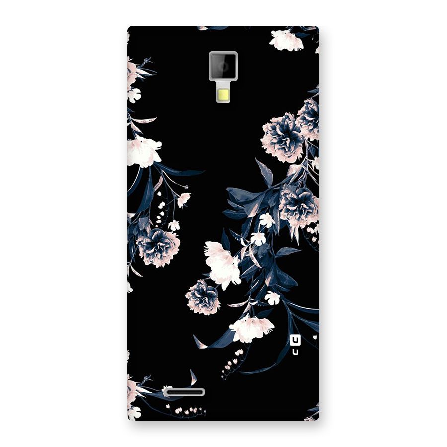 White Flora Back Case for Micromax Canvas Xpress A99