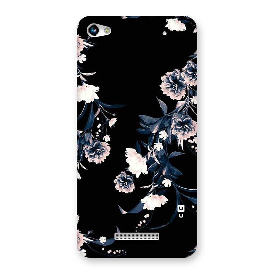 White Flora Back Case for Micromax Hue 2