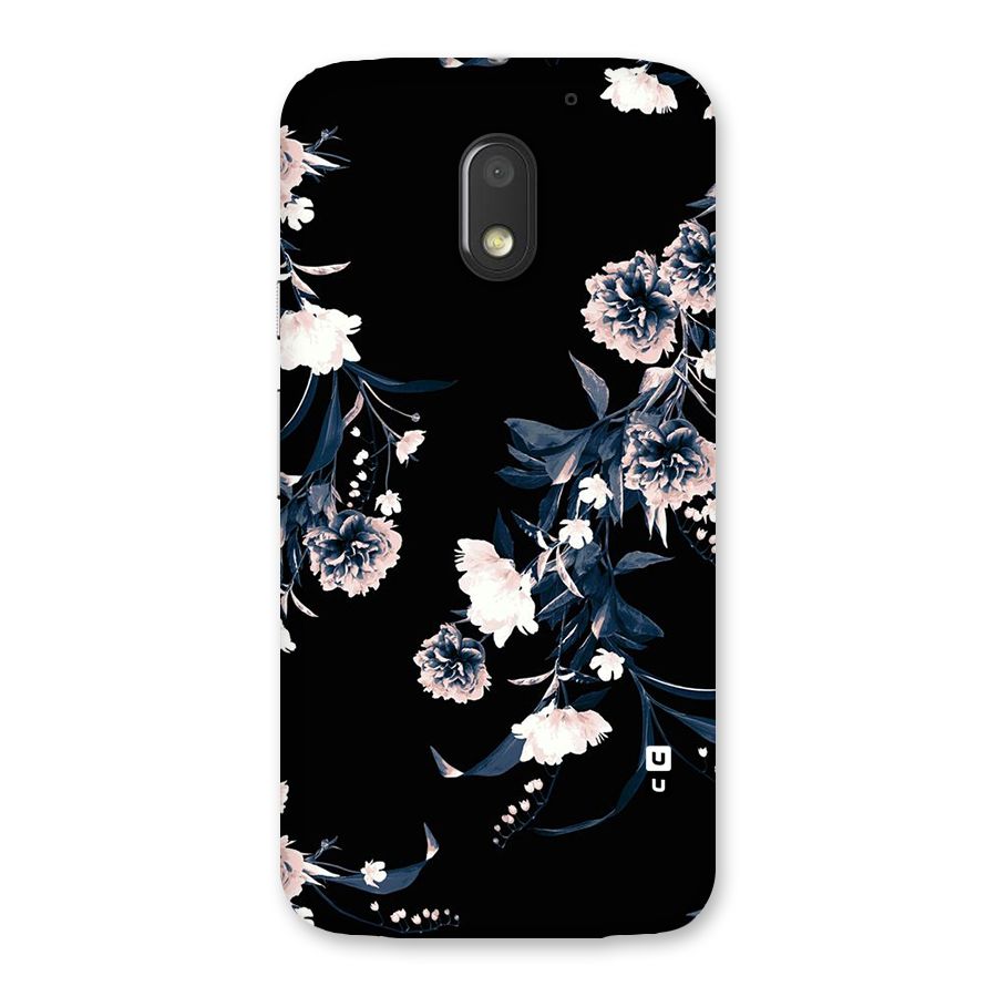 White Flora Back Case for Moto E3 Power