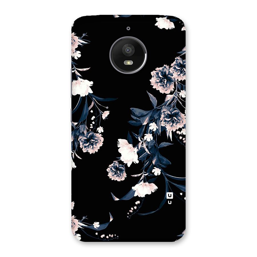 White Flora Back Case for Moto E4 Plus