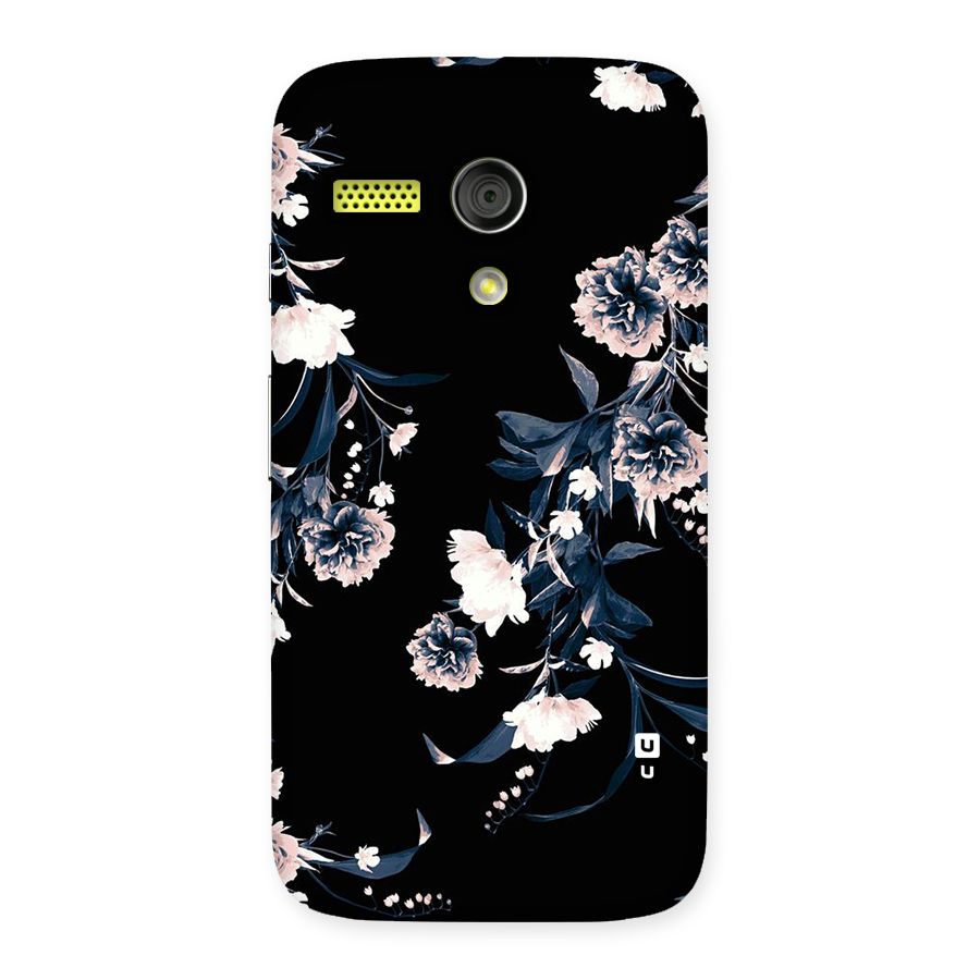 White Flora Back Case for Moto G