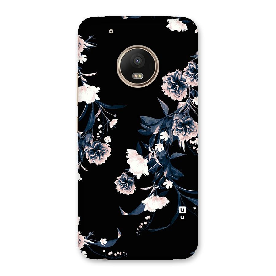 White Flora Back Case for Moto G5 Plus