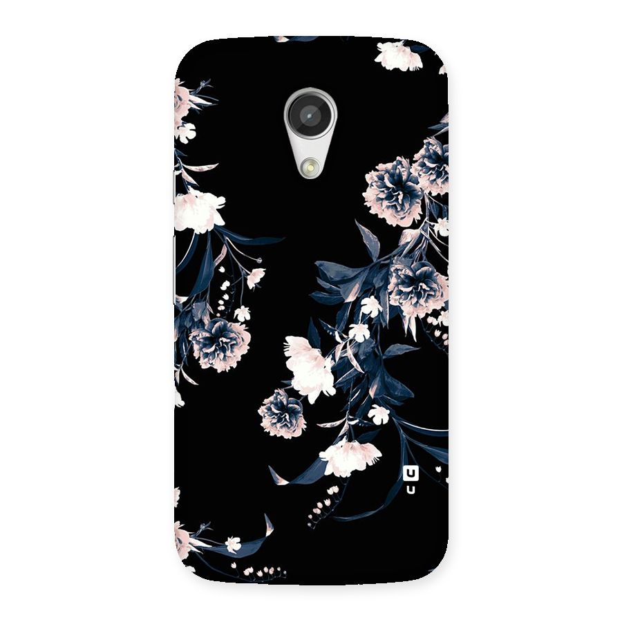 White Flora Back Case for Moto G 2nd Gen