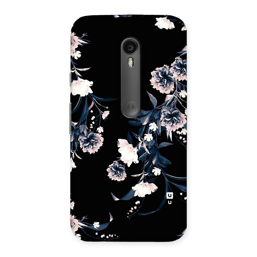White Flora Back Case for Moto G Turbo