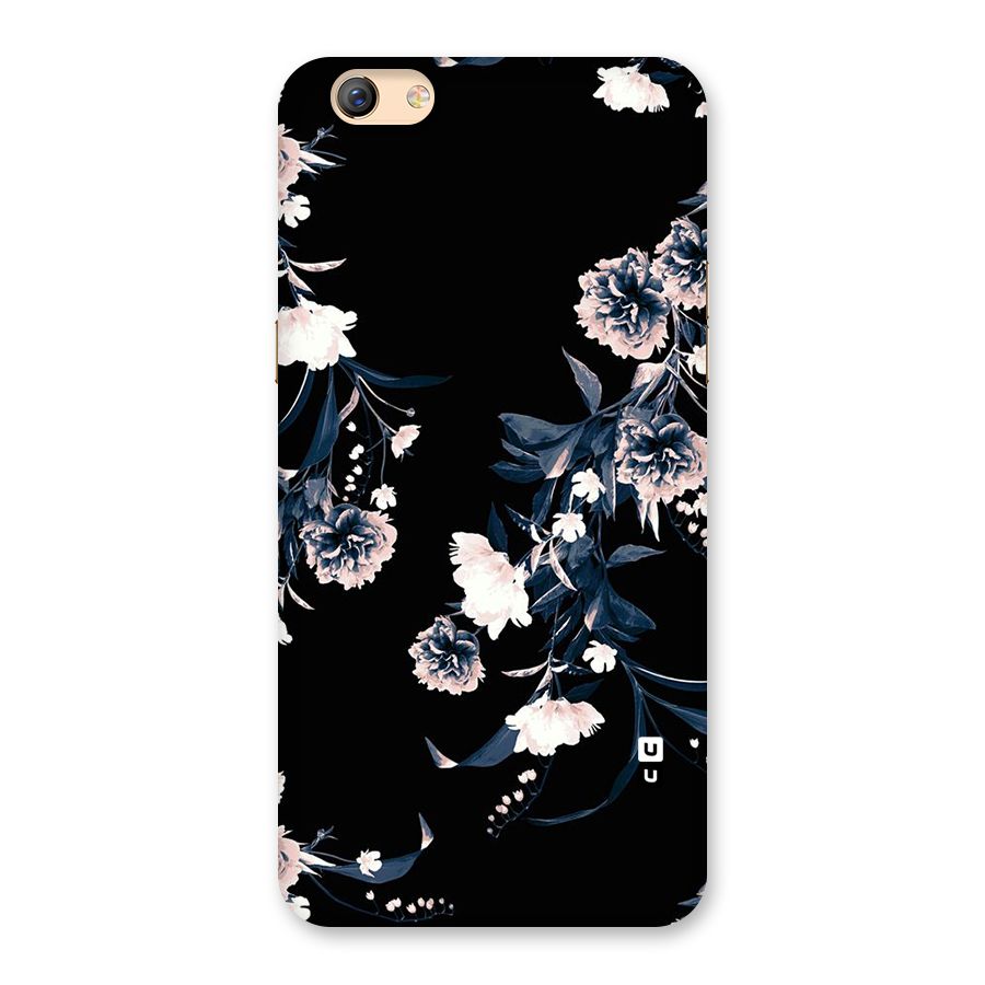 White Flora Back Case for Oppo F3 Plus