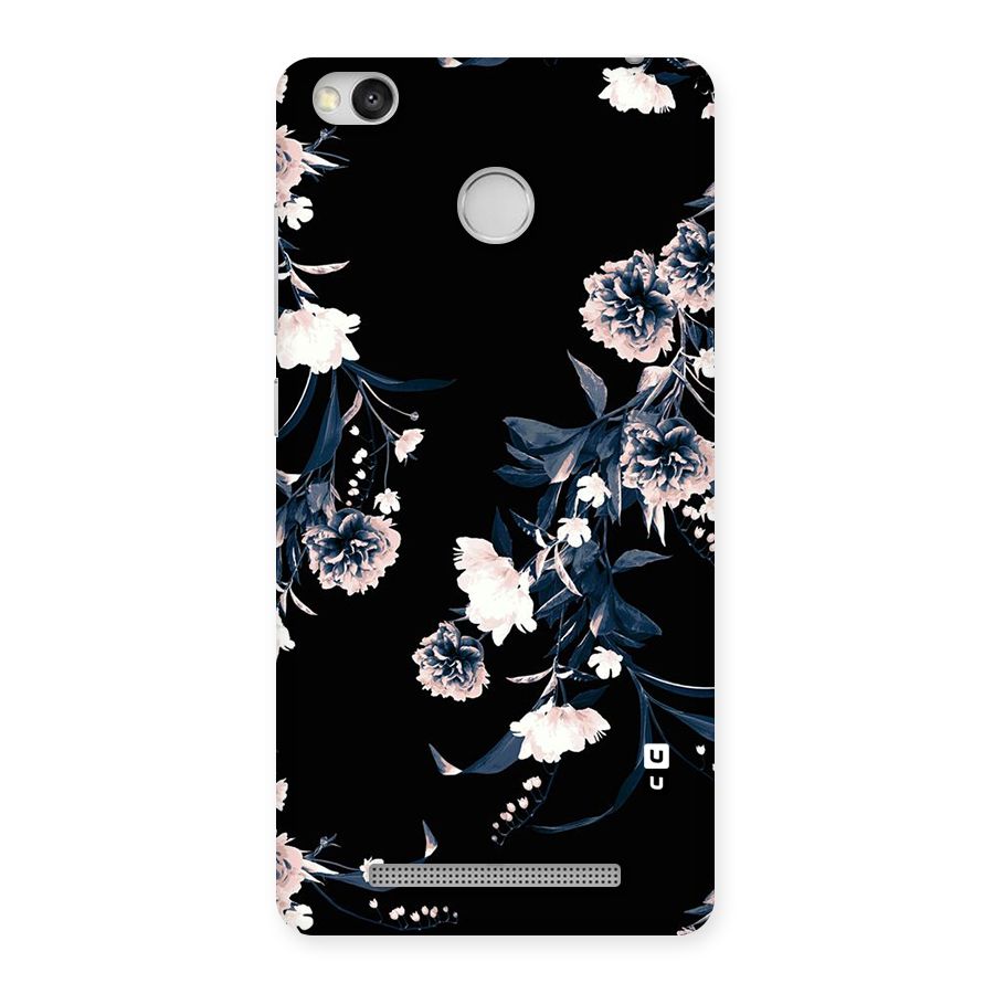White Flora Back Case for Redmi 3S Prime