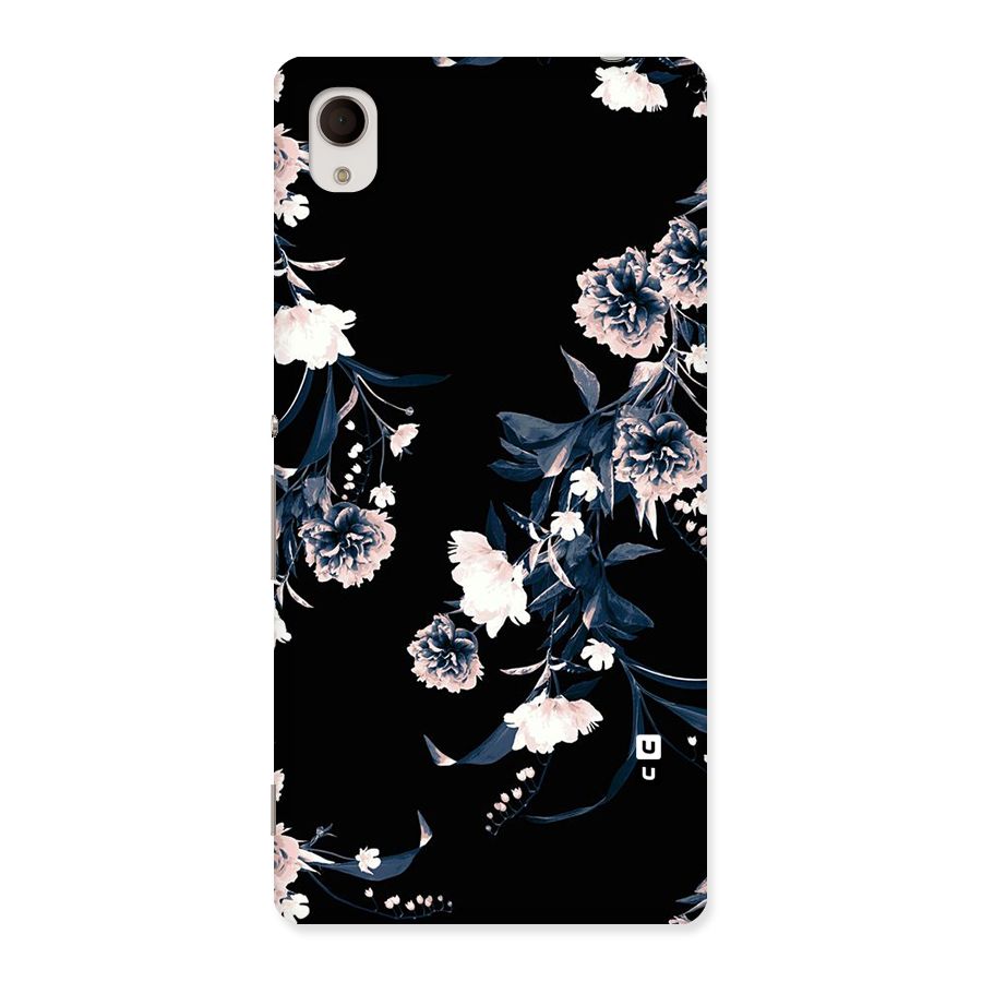 White Flora Back Case for Sony Xperia M4