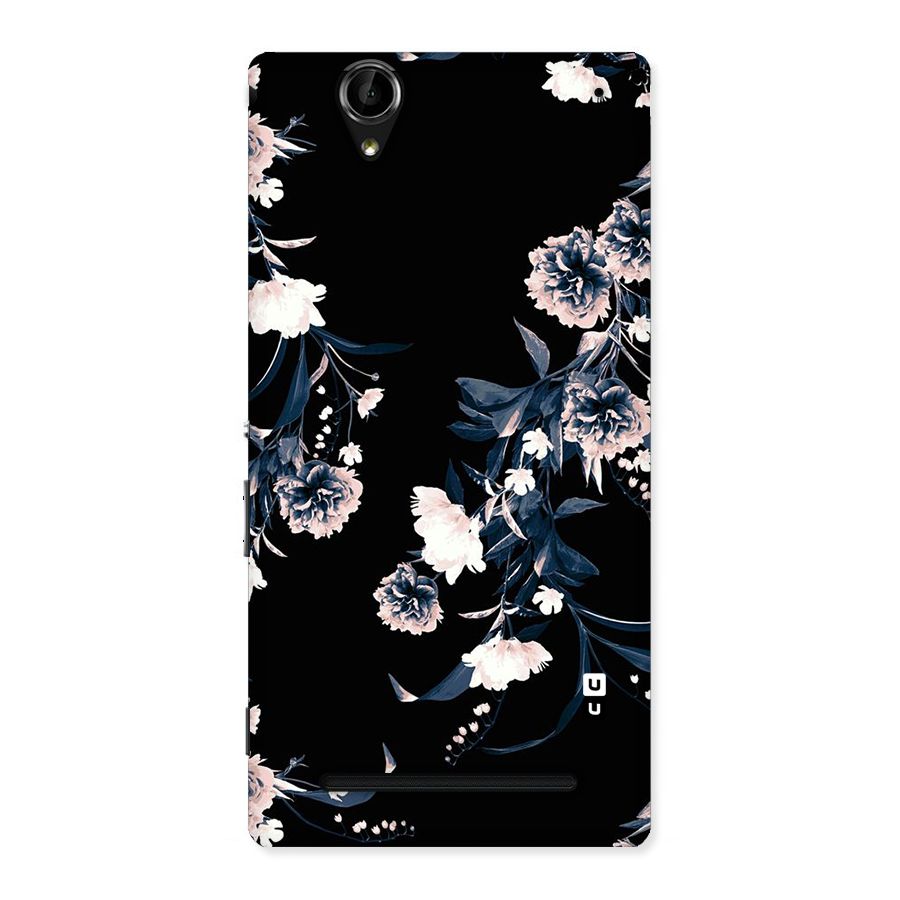 White Flora Back Case for Sony Xperia T2