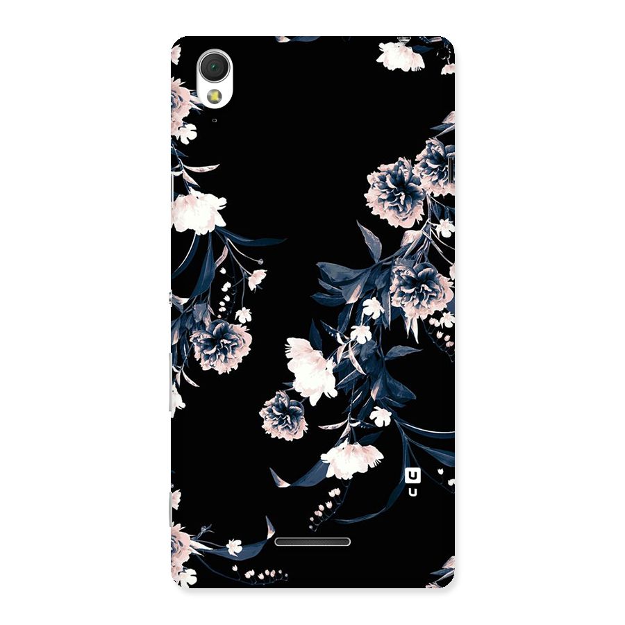 White Flora Back Case for Sony Xperia T3