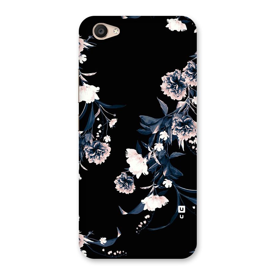 White Flora Back Case for Vivo V5 Plus