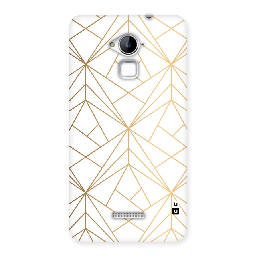 White Golden Zig Zag Back Case for Coolpad Note 3