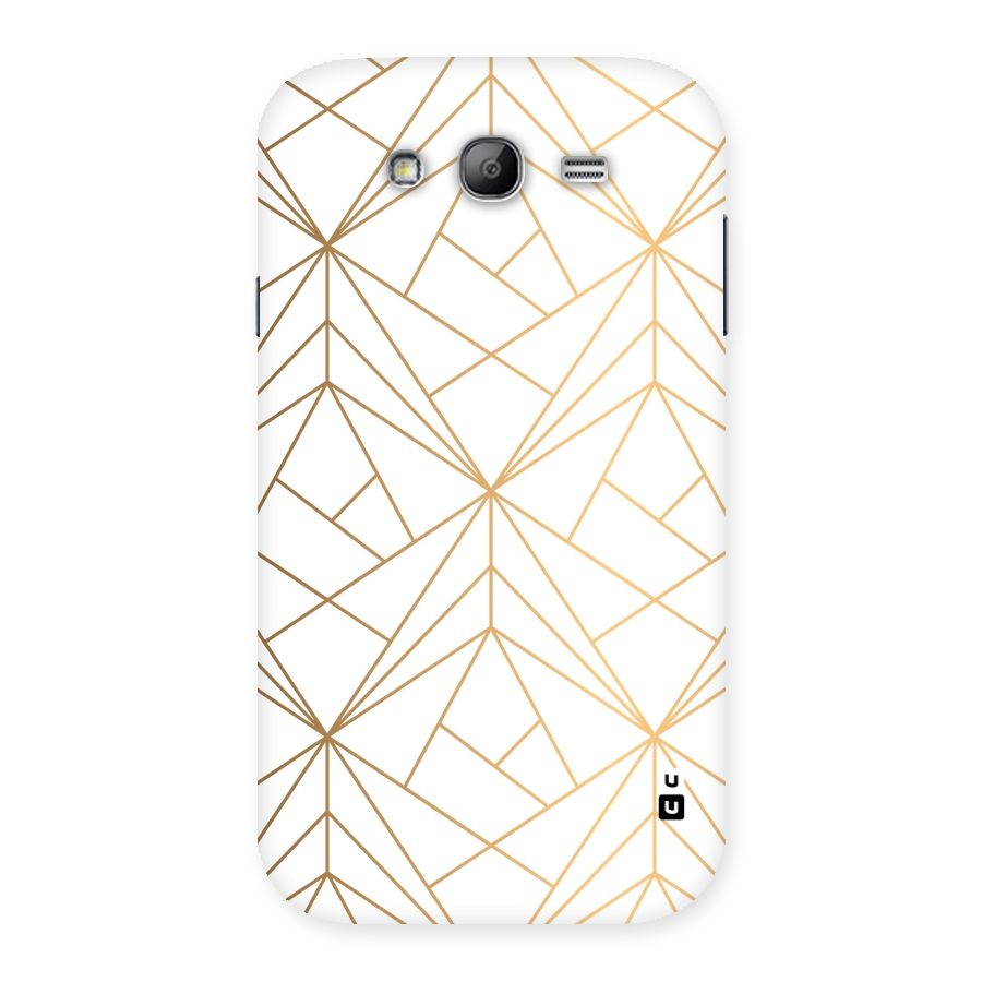 White Golden Zig Zag Back Case for Galaxy Grand