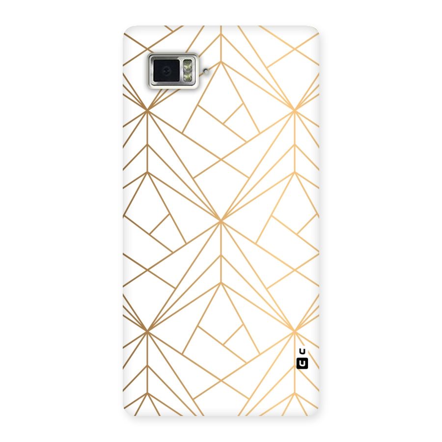 White Golden Zig Zag Back Case for Vibe Z2 Pro K920