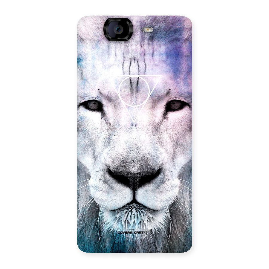 White Lion Back Case for Canvas Knight A350