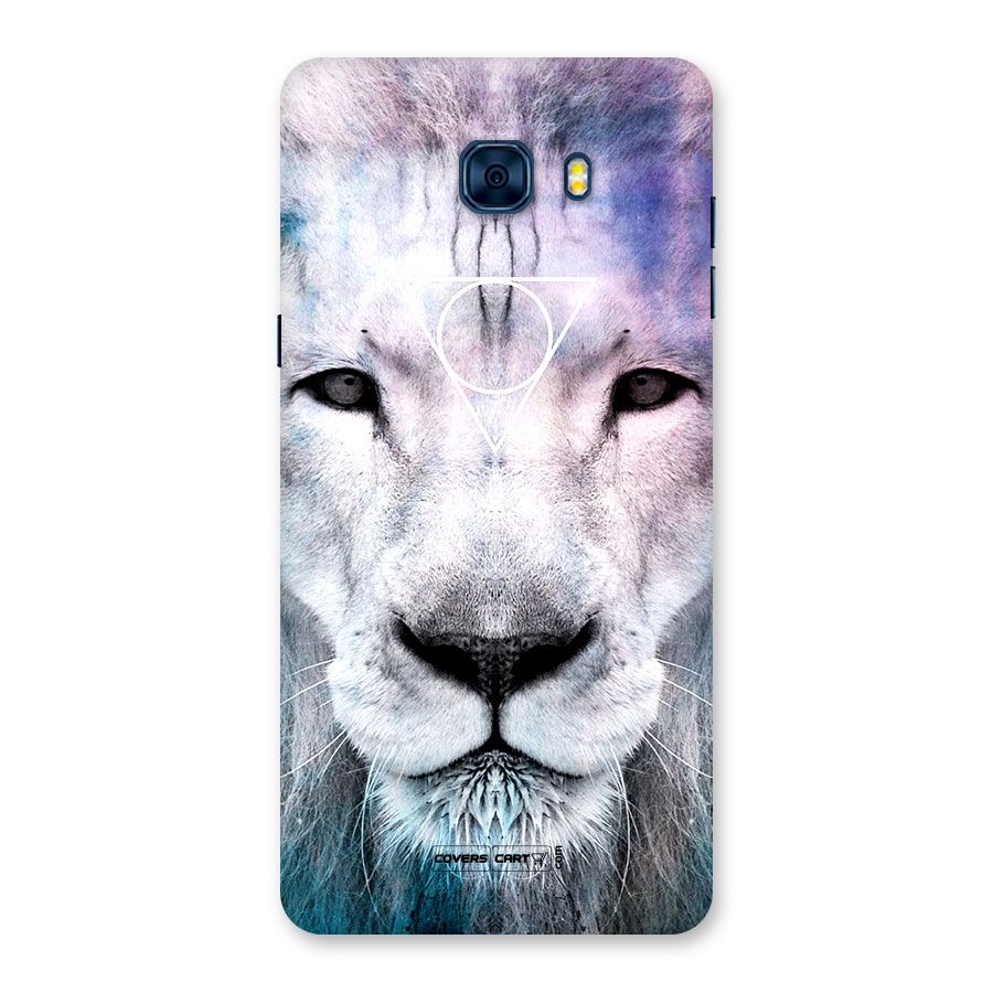 White Lion Back Case for Galaxy C7 Pro